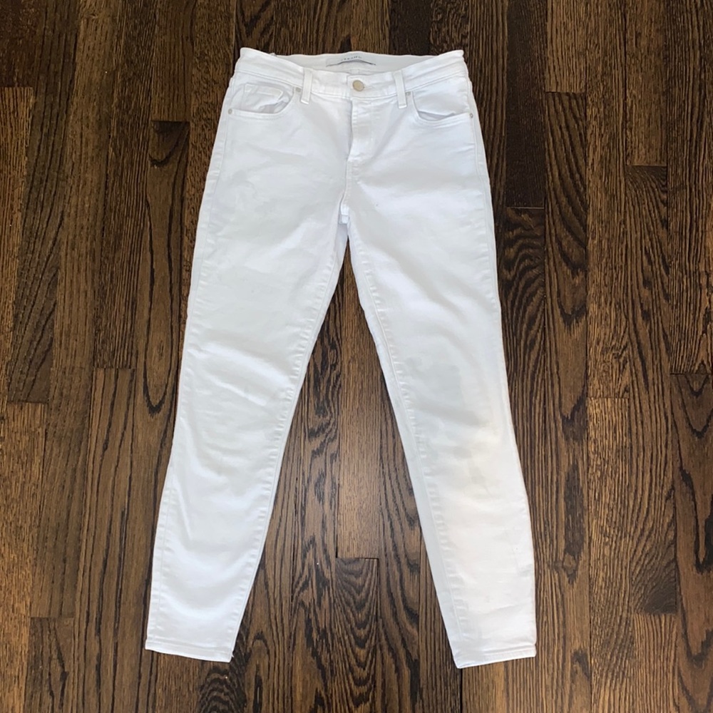 J Brand Cropped Skinny White Jean size 26